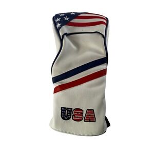 USA Patriotic Golf Club Headcover Driver Fairway Wood Fleece Lined NEW